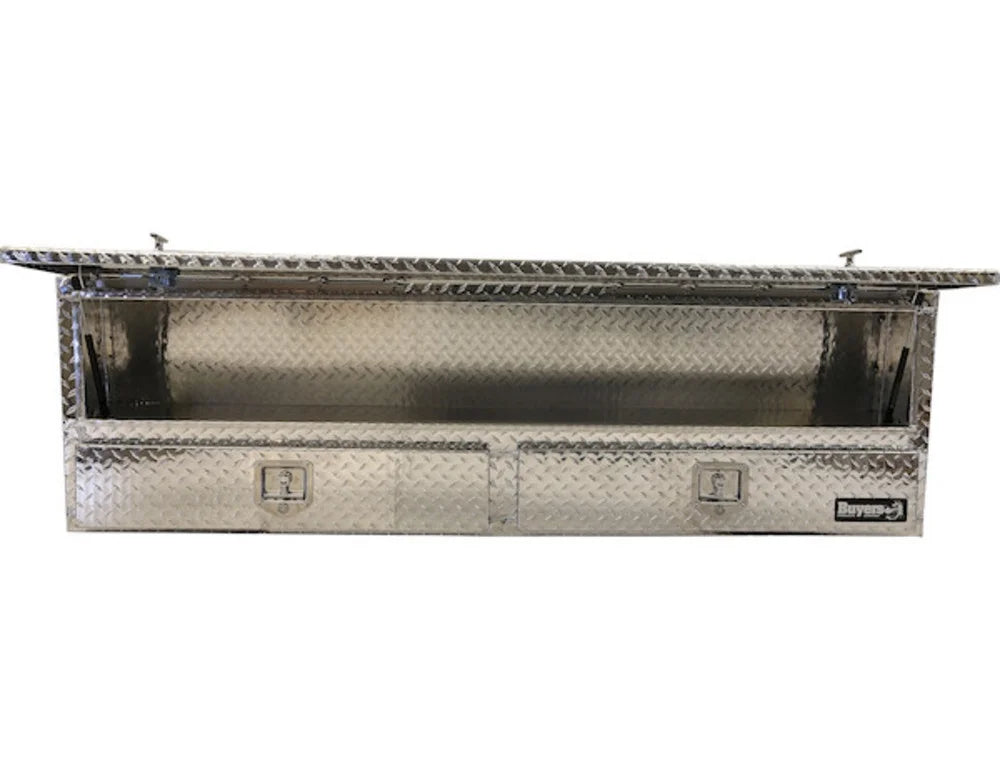 Buyers 72 in. aluminum contractors tool box with drawers