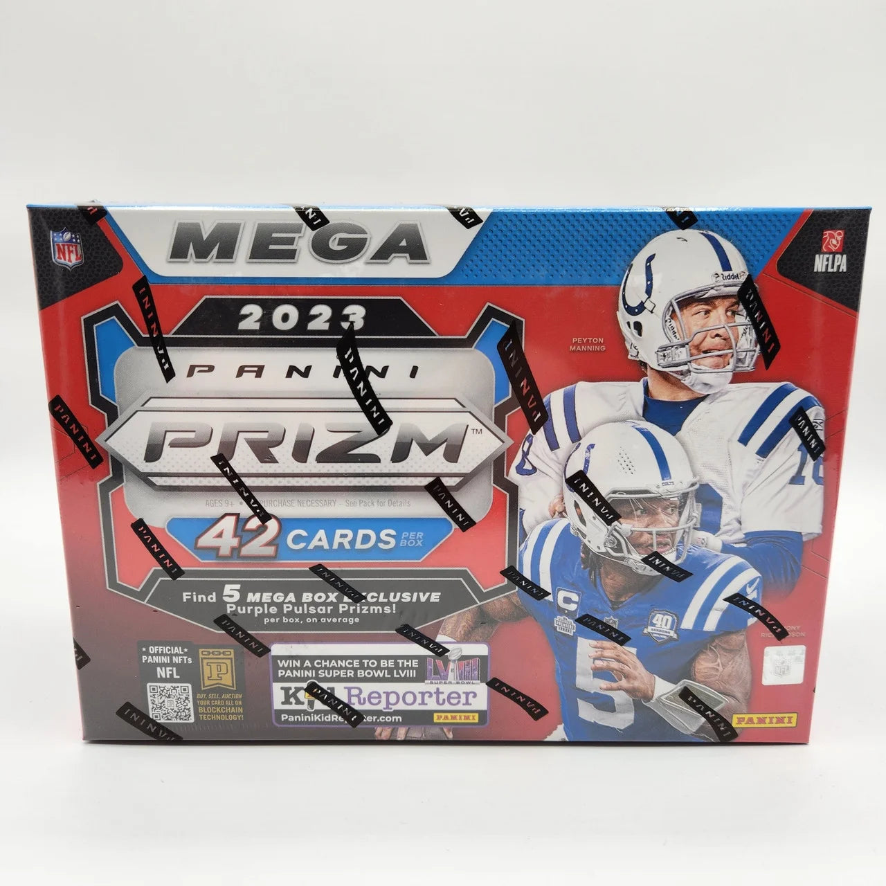 2023 panini prizm football hobby mega box purple pulsar prizm's