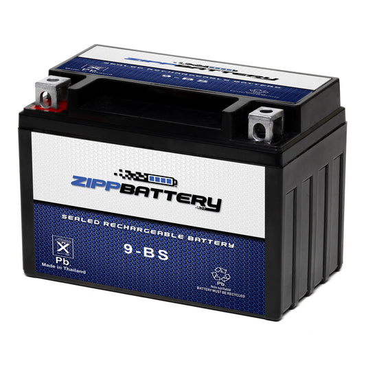 Zipp battery ytx9-bs (9-bs 12 volt,8 ah, 120 cca) motorcycle battery for kawasaki 636cc zx636-b c ninja zx-6r 2003