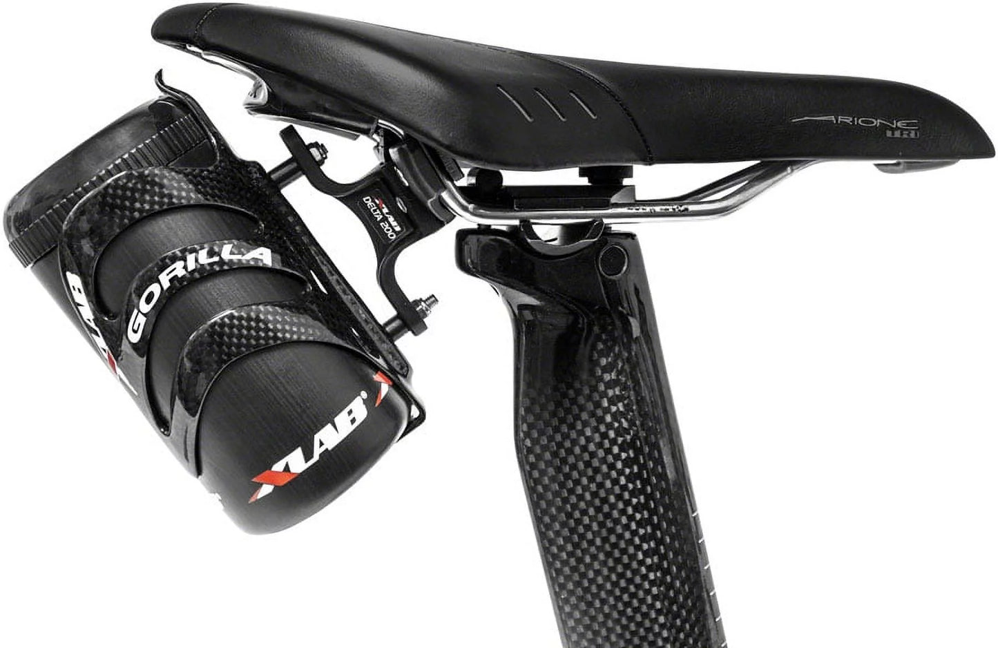 Xlab delta 200 rear water bottle cage black saddle mount aero bicycle parts