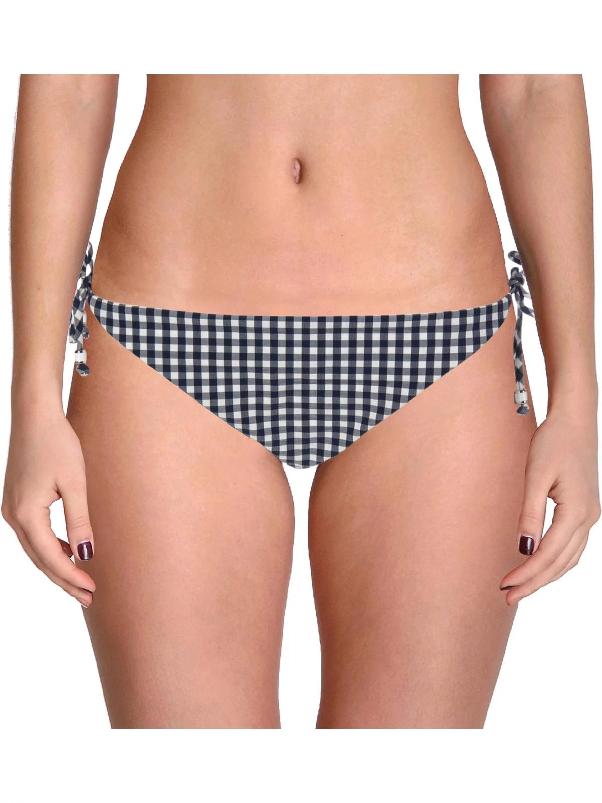 Shoshanna gingham string bikini bottom