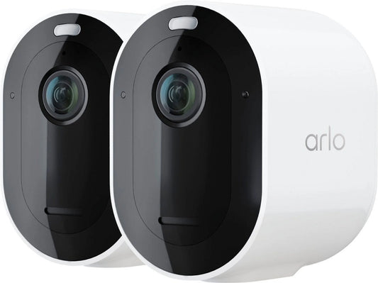 Arlo pro 4 vmc4250p-100nas 4megapixel hd network camera - 2 pack - white