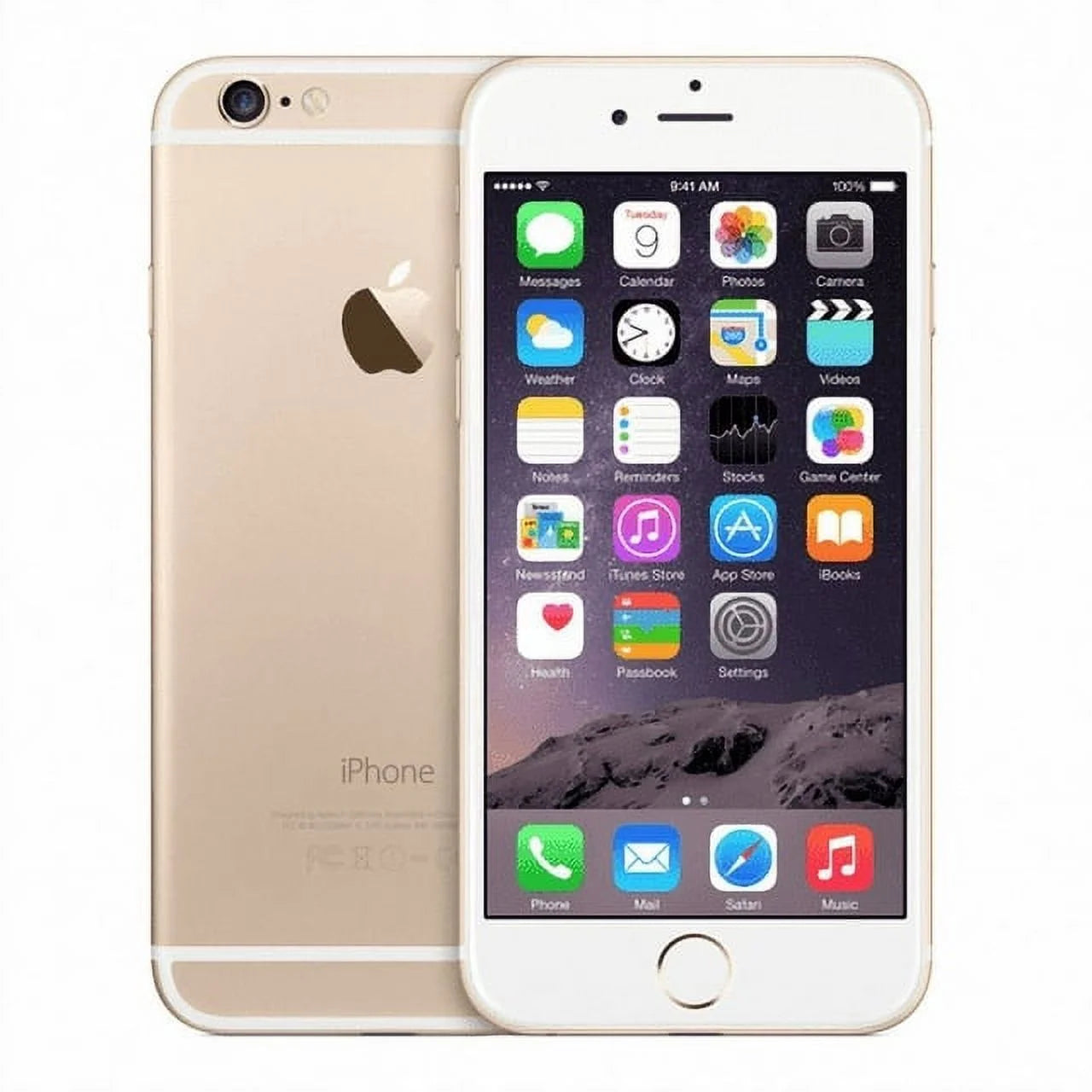 Restored apple iphone 6 plus 16gb gold, unlocked, at&t, tmobile, boost, free case (grade a)