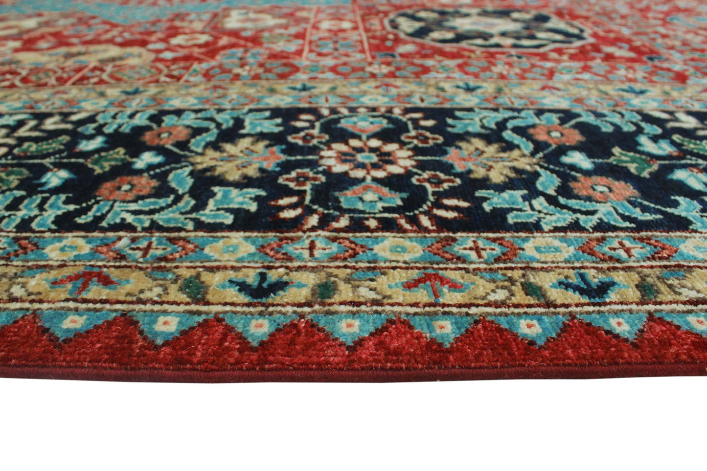 Aria mervin red/blue rug, 8'10" x 11'11"