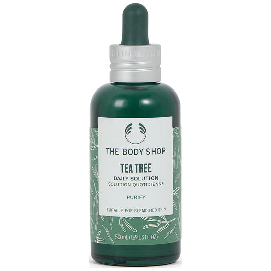 The body shop tea tree daily solution serum - purifying - for oily, blemished skin - 1.69 fl oz.