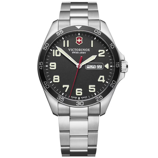 Victorinox fieldforce quartz black dial men's watch 241849