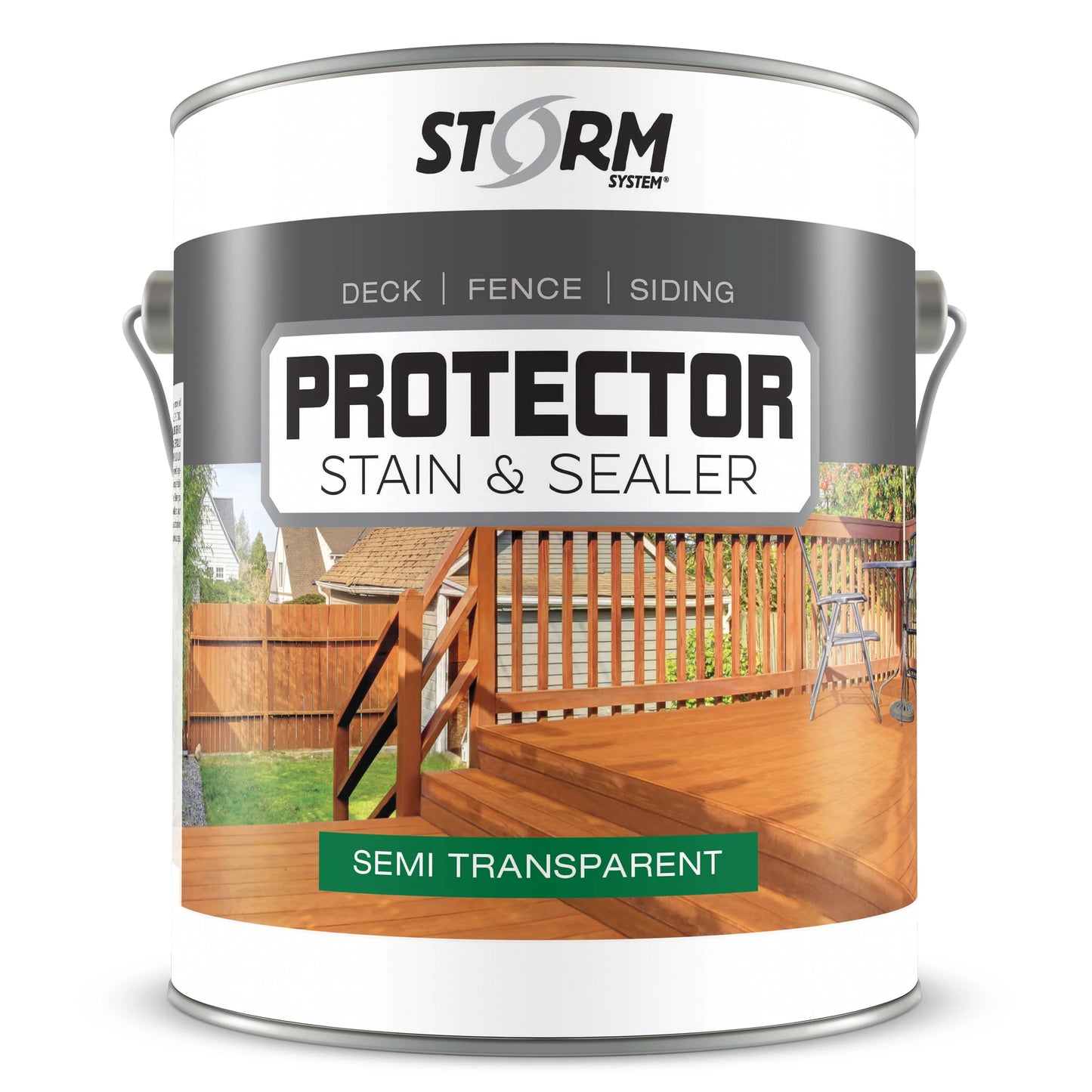 Storm system protector semi-transparent stain and sealer