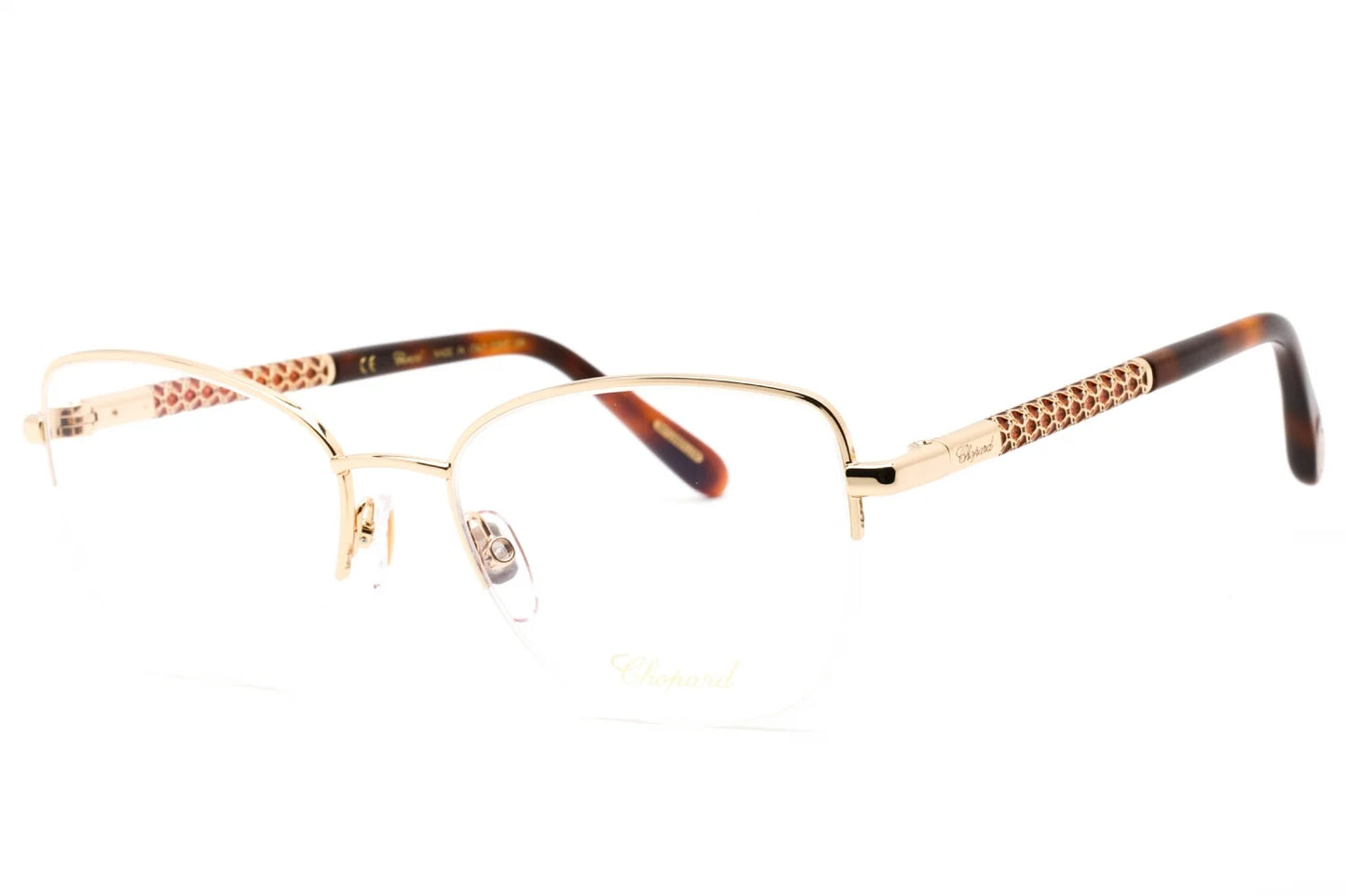 Chopard vchf46-300y-54 eyeglasses size 54mm 18mm 135mm rosegold women