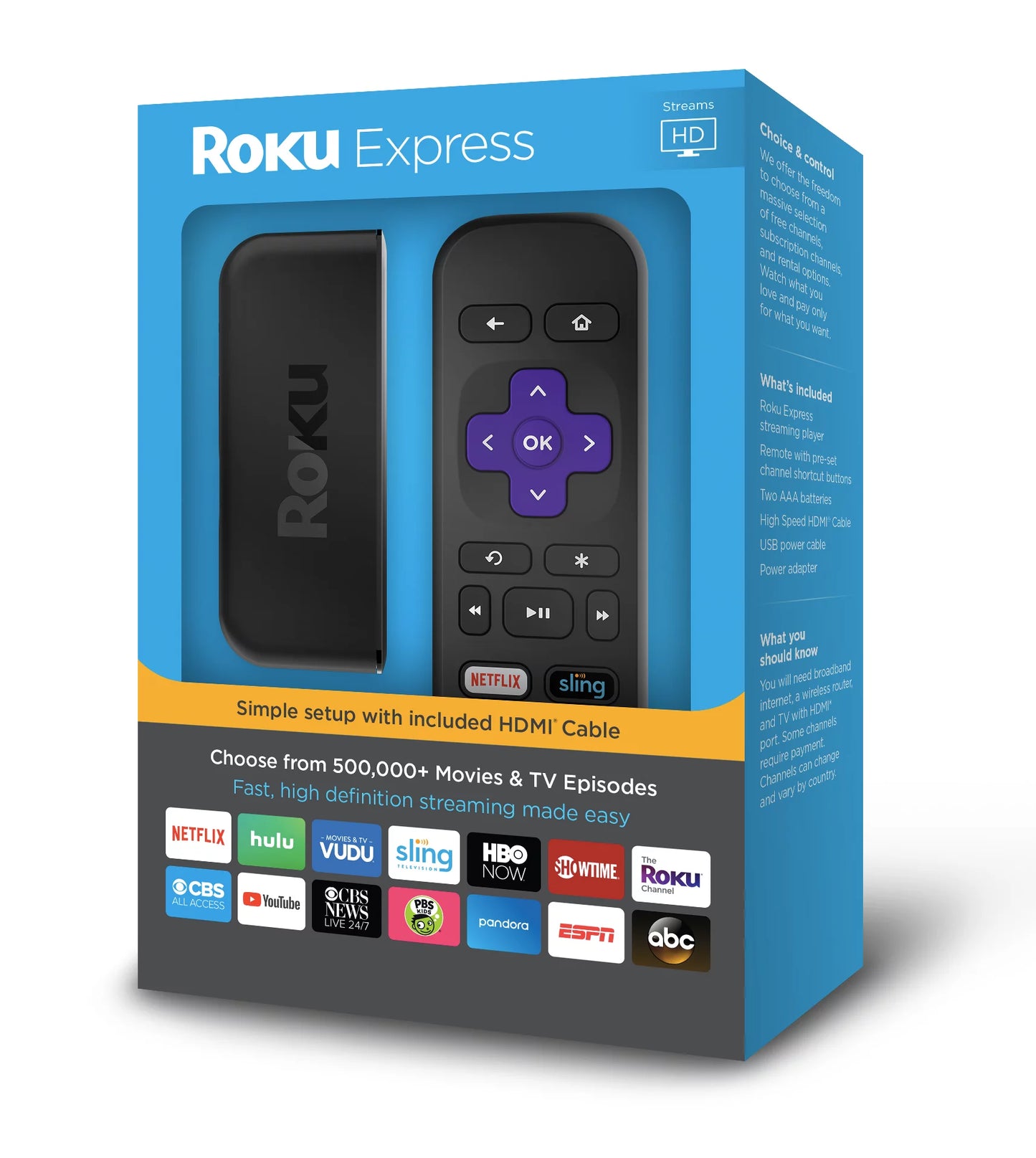 Roku express hd streaming media player 2019