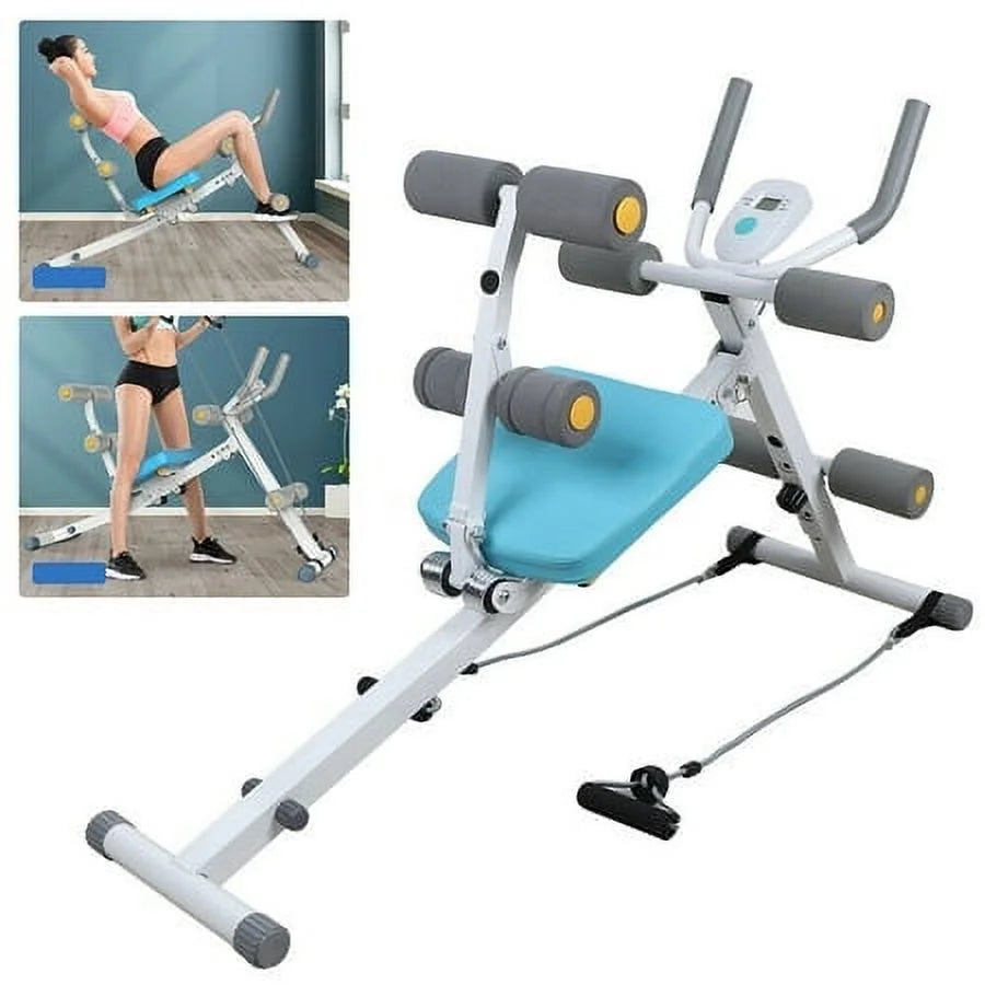 Ab abdominal exercise machine cruncher trainer body shaper gym equipment 2 in 1