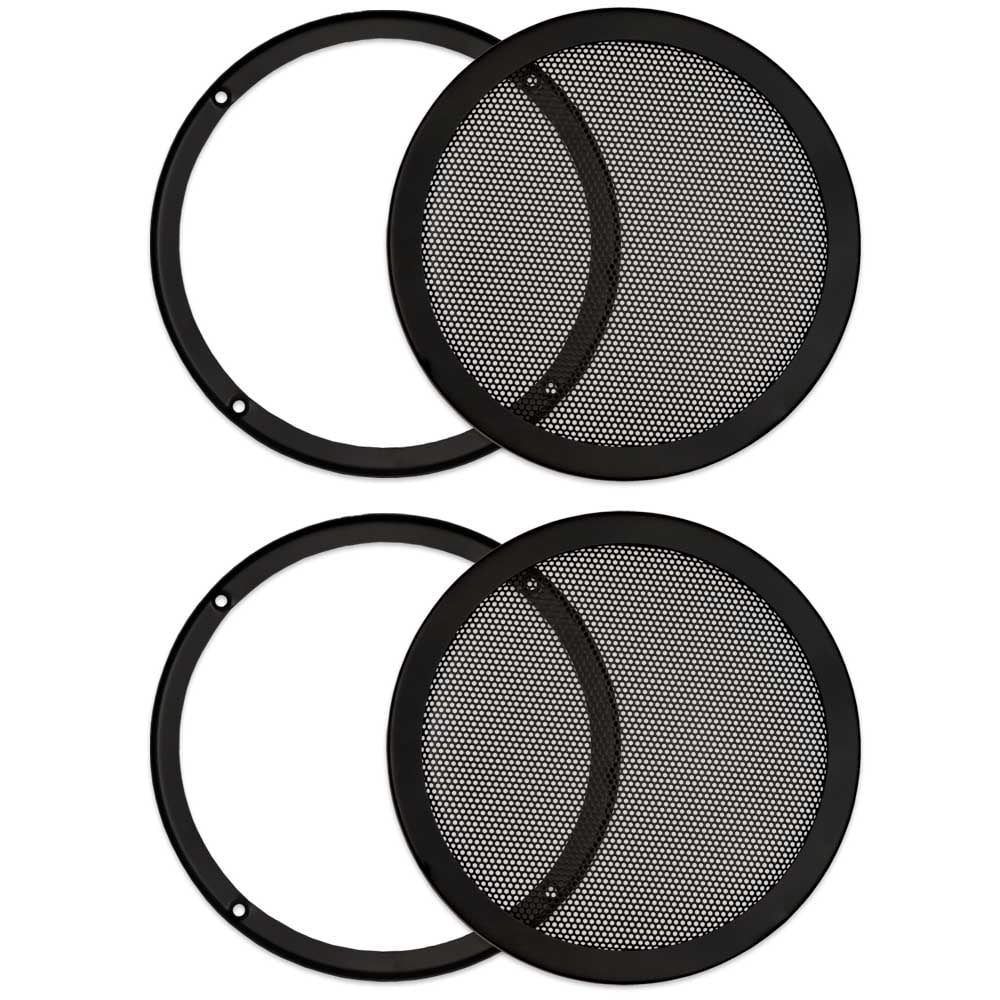 2 goldwood sound sg-m8 heavy duty steel mesh snap on woofer grills for 8" speakers