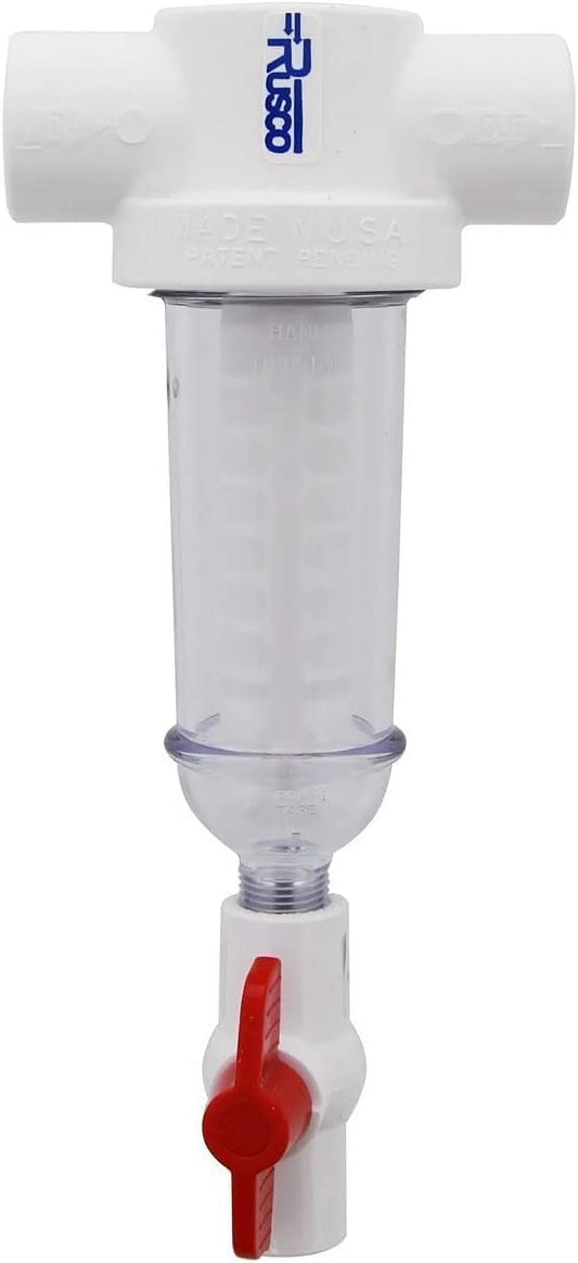 1" 100 mesh spin down sediment water filter system